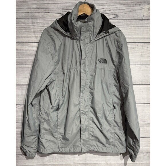 The North Face Men Resolve 2 JACKET GRAY MICROSOFT LOGO SIZE LARGE